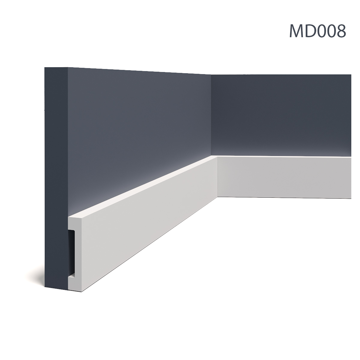 Plinta md008, 200 x 8 x 1.7 cm, mardom decor 
